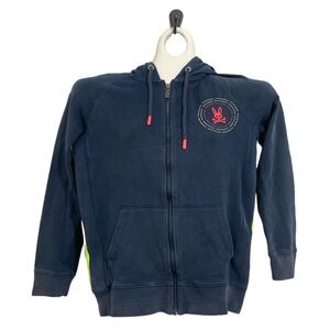 Psycho Bunny dark blue logo hoodie